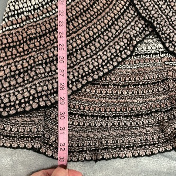 Waterfall opening long cardigan knitted crocheted earth toned long sleeve layer - Picture 7 of 7